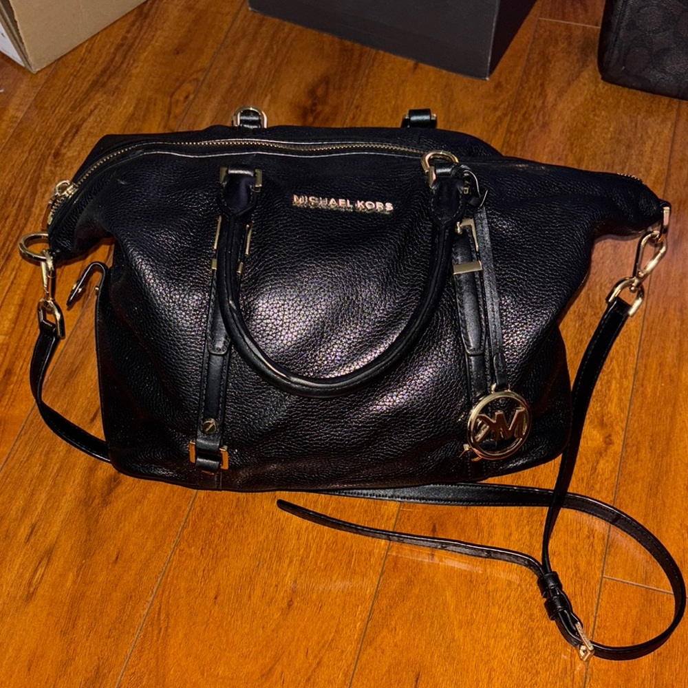 Michael Kors Black Leather Women's Bag